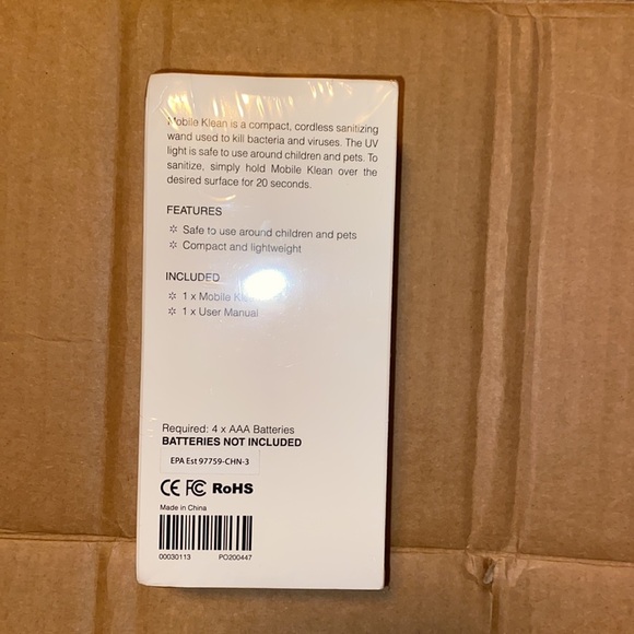 Mobile Klean pocket UV sanitizing wand. E102 - Picture 2 of 4